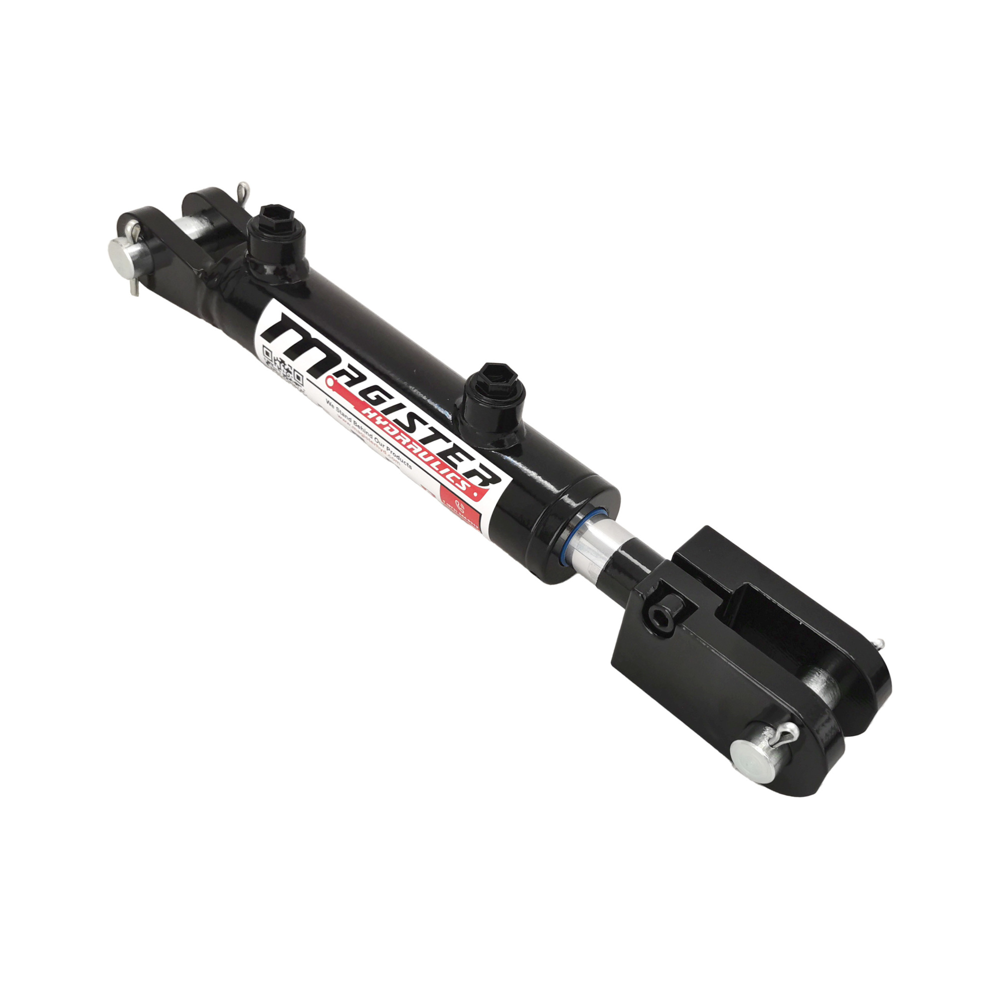 Magister 1.5" bore x 8" ASAE stroke clevis hydraulic cylinder WCL 1.5x8 ASAE